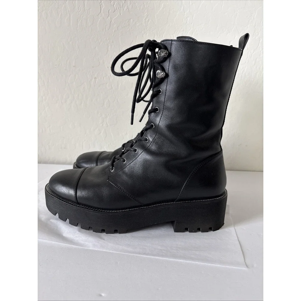 MICHAEL Michael Kors Bryce Leather Combat Boots size 10